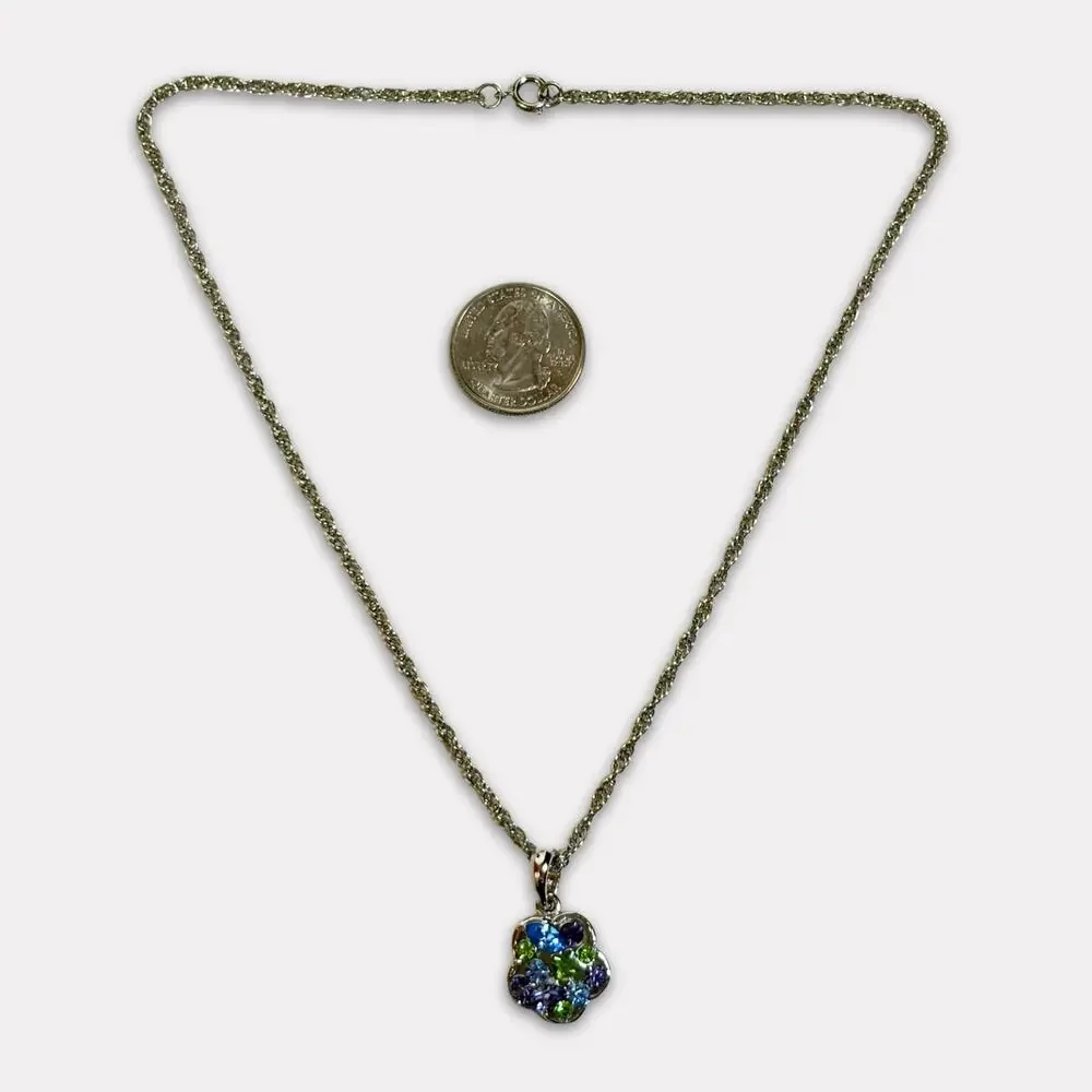 Vintage flower rhinestone